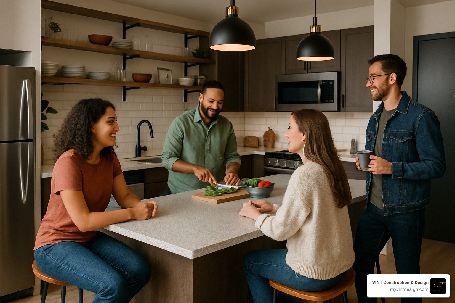 conversation-friendly peninsula - urban kitchen solutions conversation-friendly peninsula - urban kitchen solutions