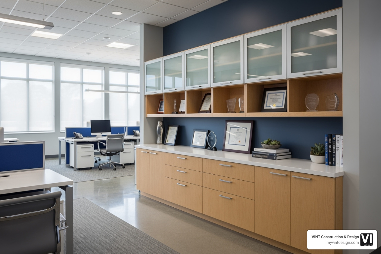 commercial space with custom cabinetry - custom cabinet install commercial space with custom cabinetry - custom cabinet install