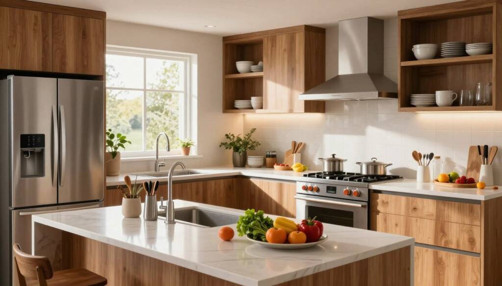 efficient kitchen work triangle